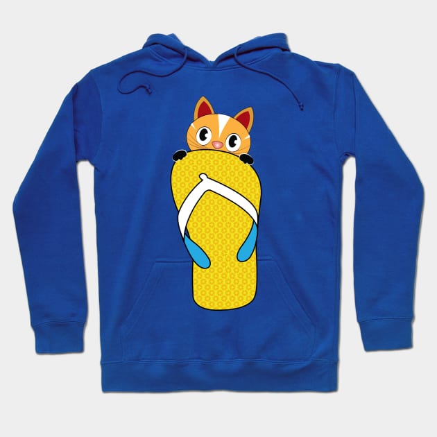 Flip Flops Cat Lover Hoodie by ArticArtac